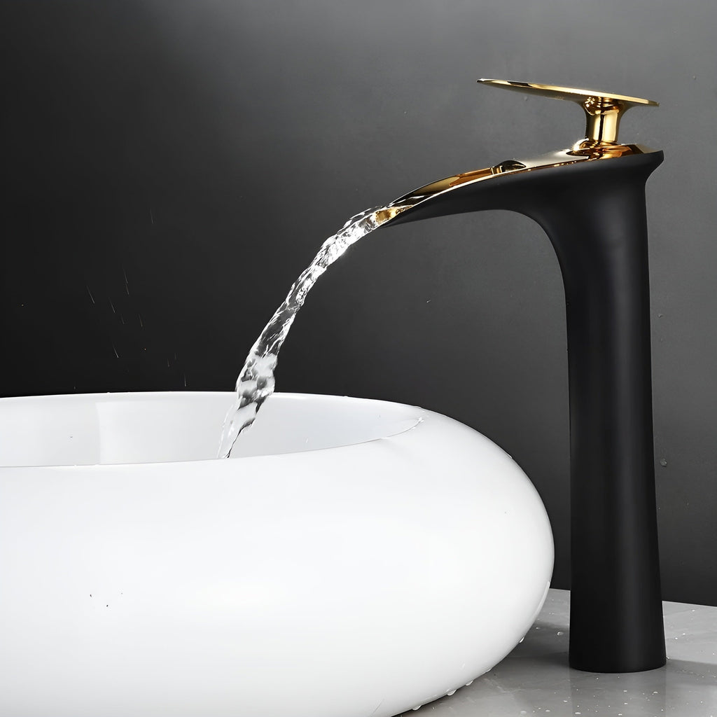 Rubinetti da lavabo moderni – Elegante rubinetto a cascata | Miscelatore monocomando di alta qualità