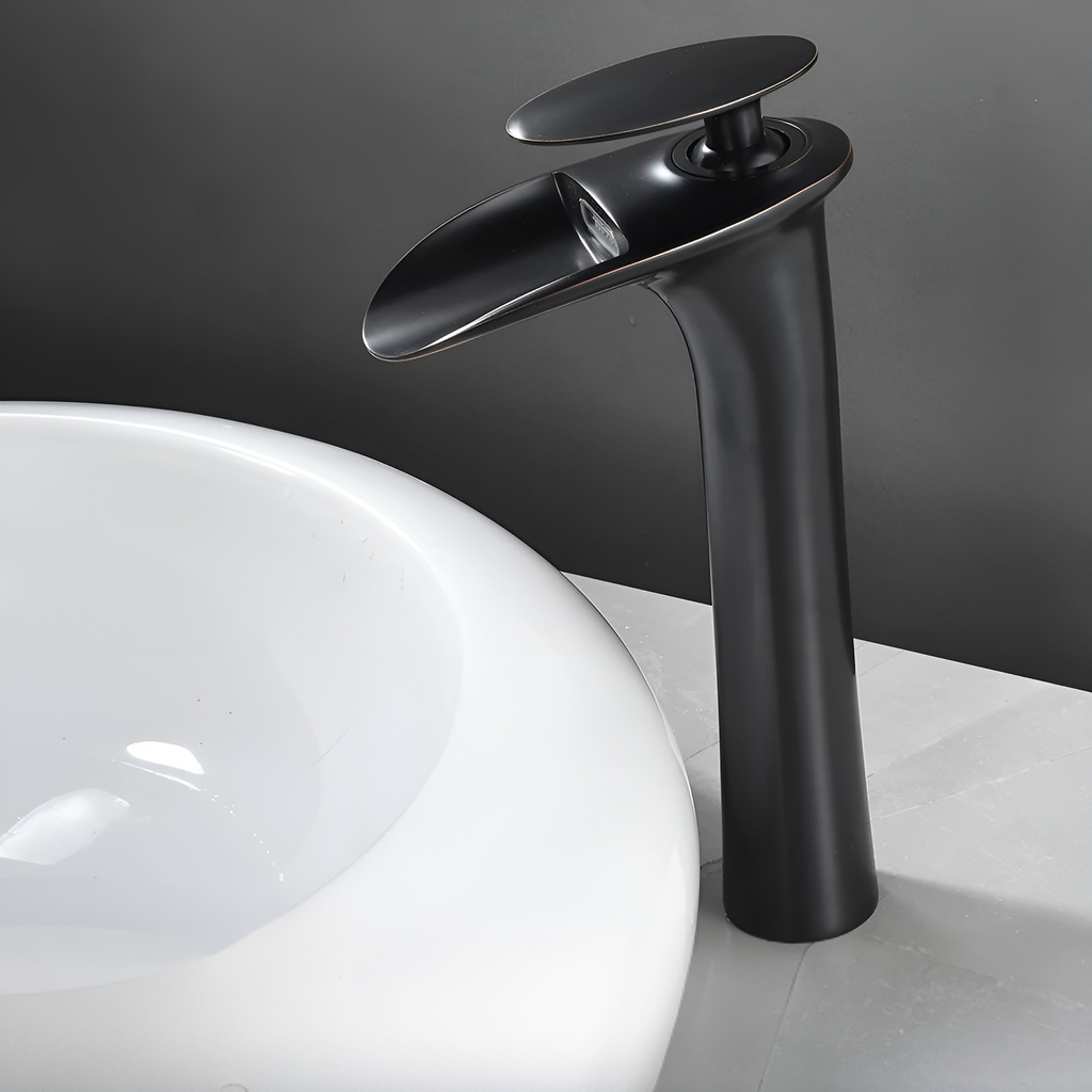 Rubinetti da lavabo moderni – Elegante rubinetto a cascata | Miscelatore monocomando di alta qualità
