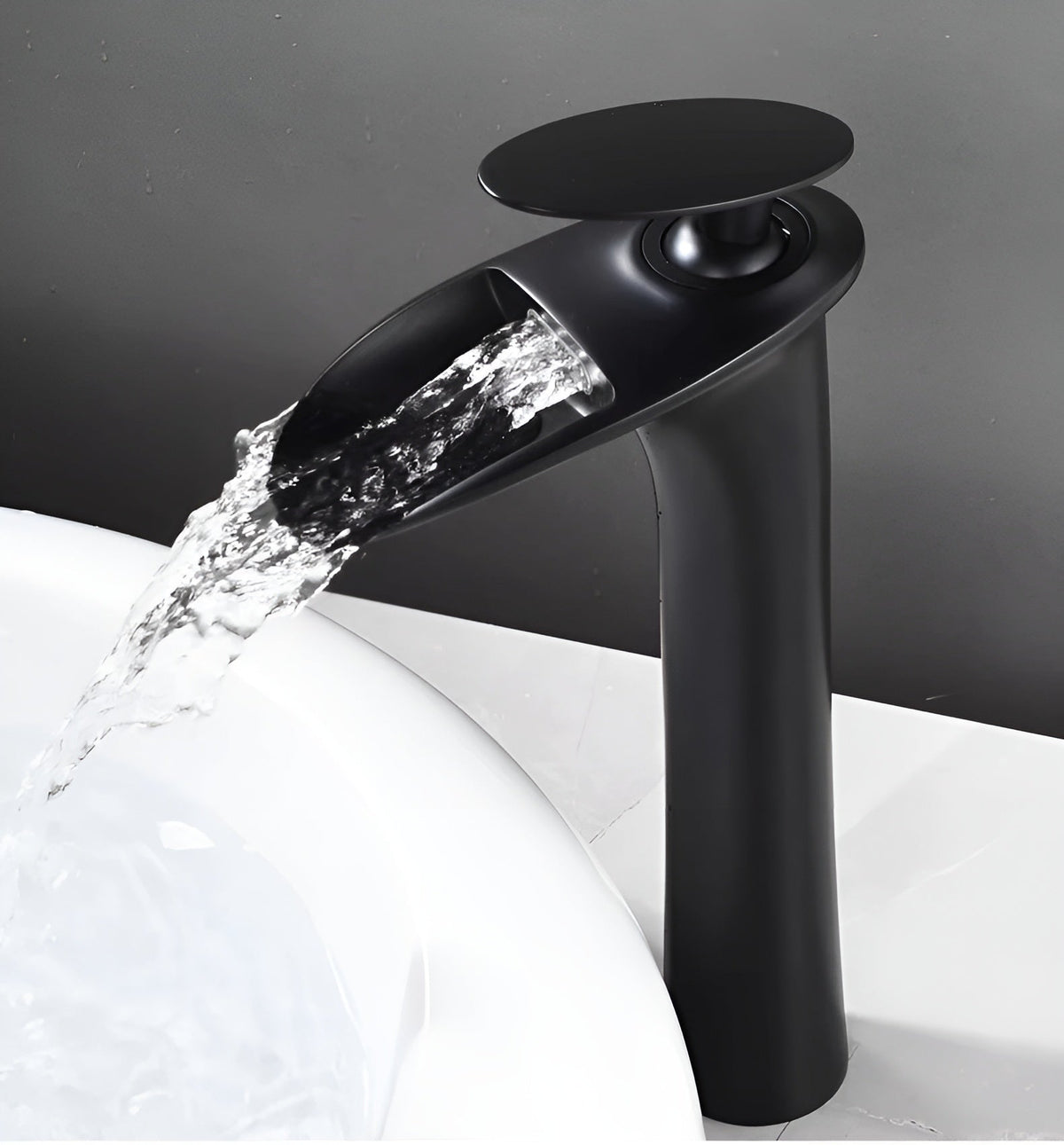 Rubinetti da lavabo moderni – Elegante rubinetto a cascata | Miscelatore monocomando di alta qualità