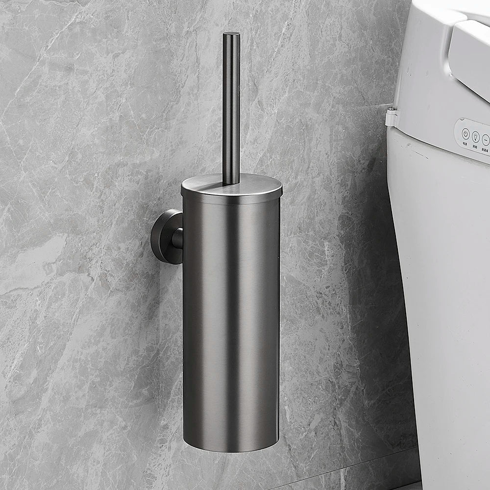 MODLOO STEEL – Set di Spazzola per WC in Acciaio Inossidabile Elegante per Bagni Moderni