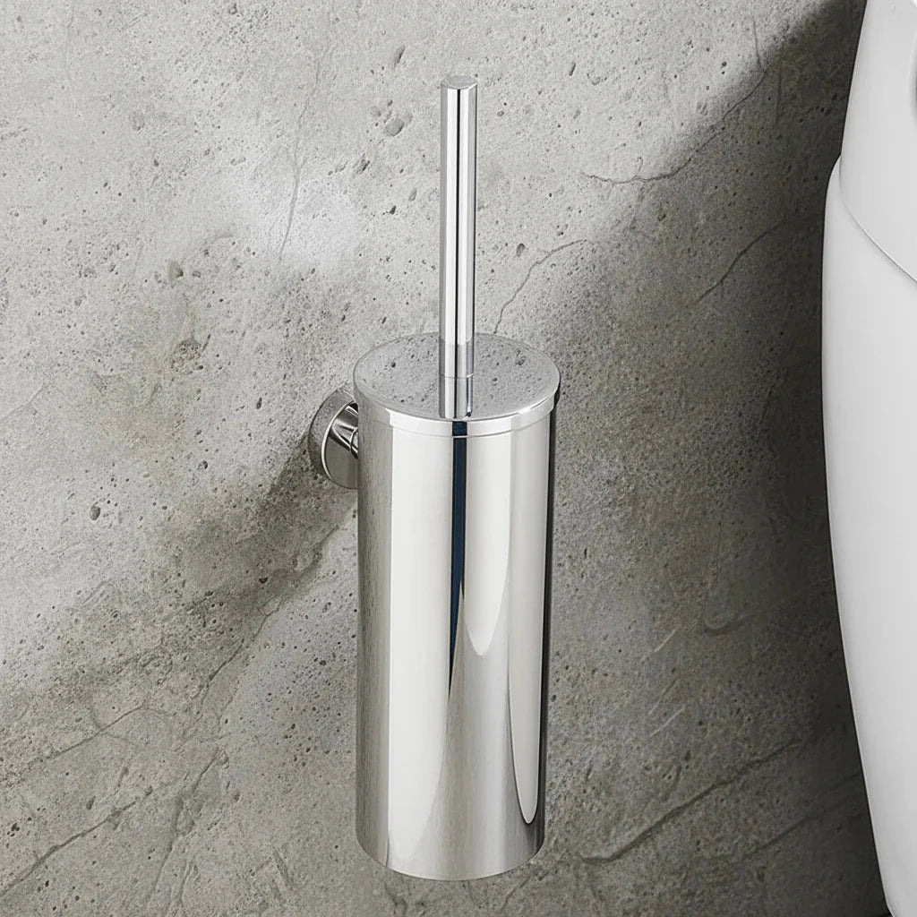 MODLOO STEEL – Set di Spazzola per WC in Acciaio Inossidabile Elegante per Bagni Moderni