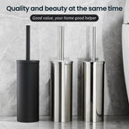 MODLOO STEEL – Set di Spazzola per WC in Acciaio Inossidabile Elegante per Bagni Moderni