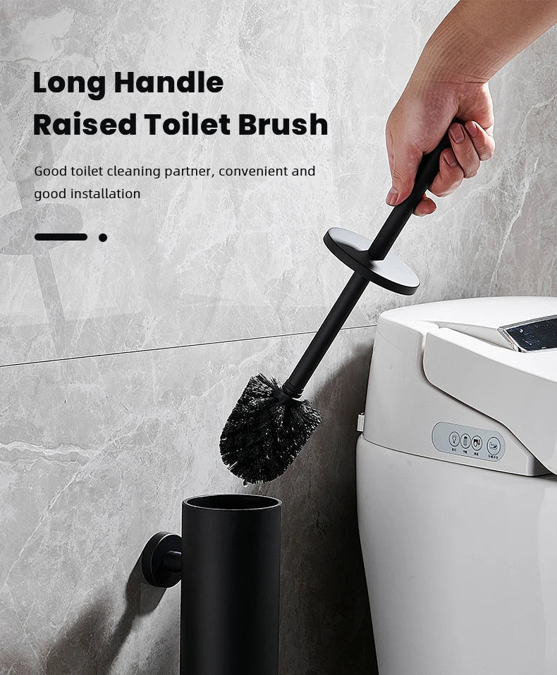 MODLOO STEEL – Set di Spazzola per WC in Acciaio Inossidabile Elegante per Bagni Moderni