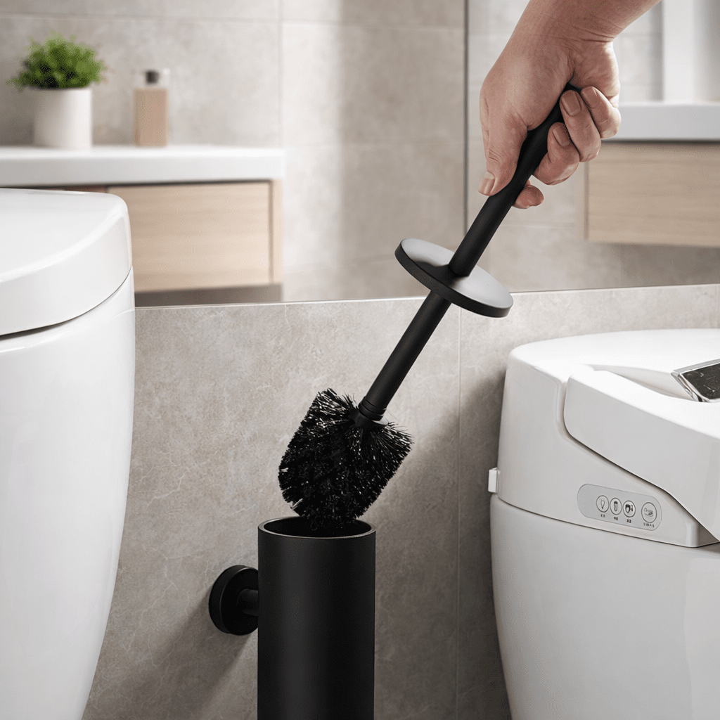 MODLOO STEEL – Set di Spazzola per WC in Acciaio Inossidabile Elegante per Bagni Moderni