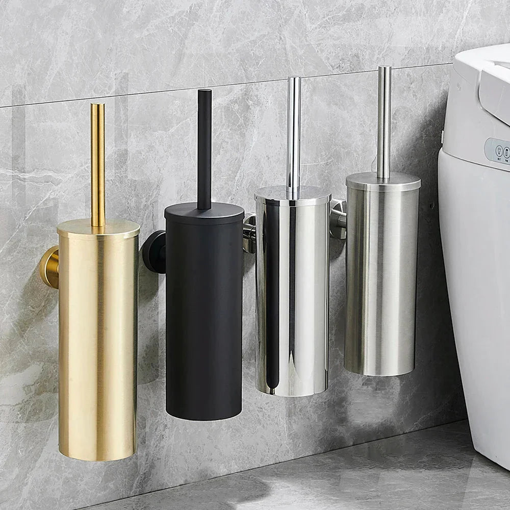 MODLOO STEEL – Set di Spazzola per WC in Acciaio Inossidabile Elegante per Bagni Moderni