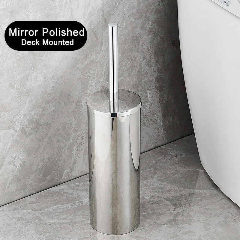 MODLOO STEEL – Set di Spazzola per WC in Acciaio Inossidabile Elegante per Bagni Moderni