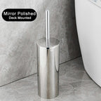 MODLOO STEEL – Set di Spazzola per WC in Acciaio Inossidabile Elegante per Bagni Moderni