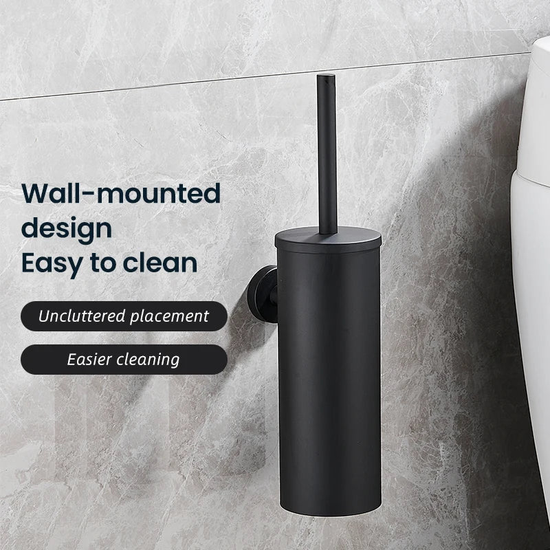 MODLOO STEEL – Set di Spazzola per WC in Acciaio Inossidabile Elegante per Bagni Moderni