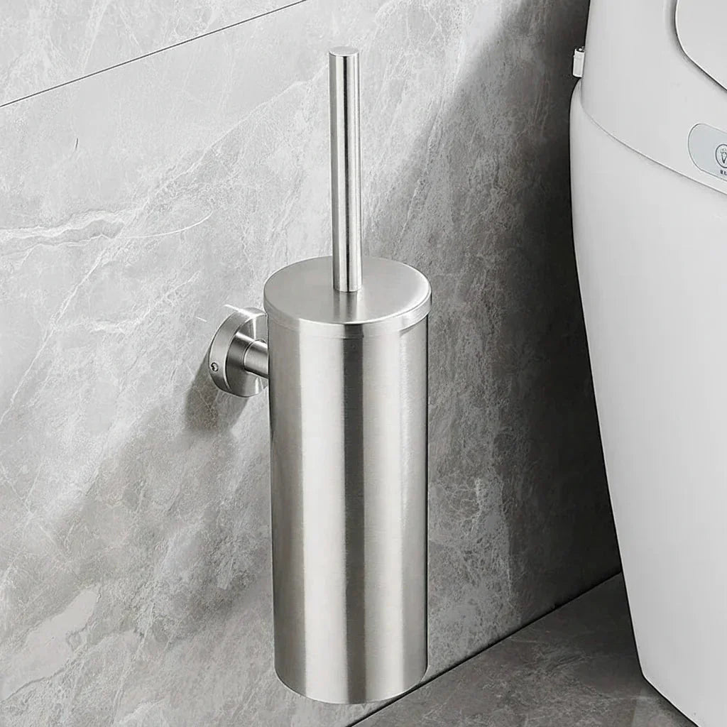 MODLOO STEEL – Set di Spazzola per WC in Acciaio Inossidabile Elegante per Bagni Moderni