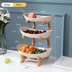 MODUWood – Ciotola di Frutta in Legno a Più Livelli per una Cucina Moderna e Ordinata