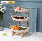 MODUWood – Ciotola di Frutta in Legno a Più Livelli per una Cucina Moderna e Ordinata