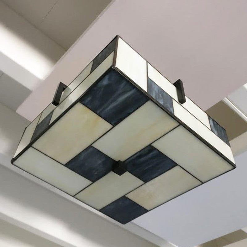 Lampada da soffitto Tiffany Semi-Flush Manchester