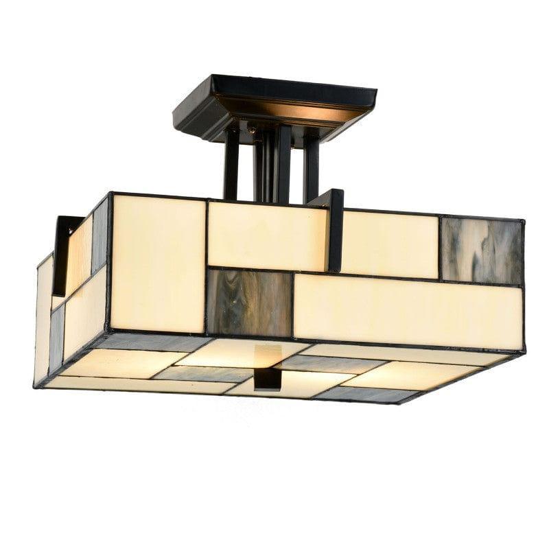 Lampada da soffitto Tiffany Semi-Flush Manchester