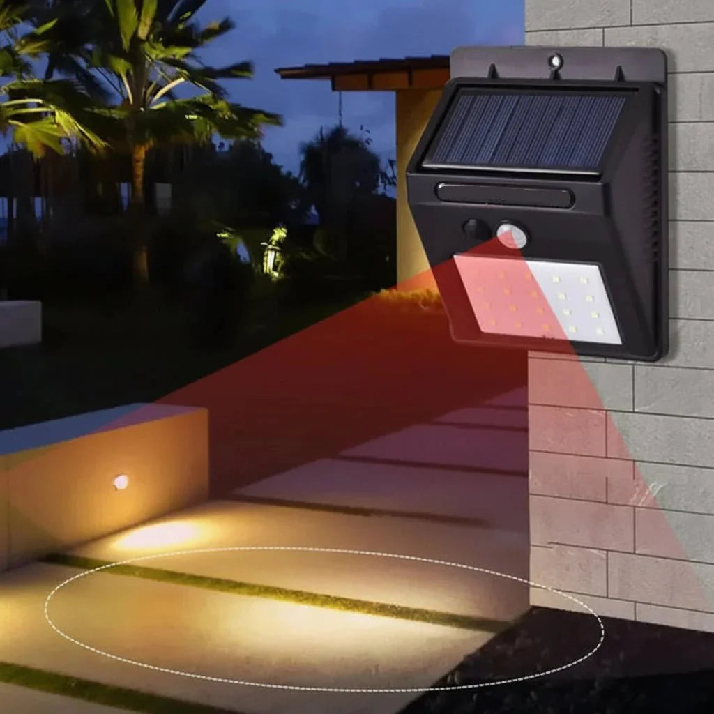 MOVEGLOW – Luce da Parete Esterna con Sensore di Movimento Solare