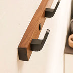 Appendino da Parete Multifunzione in Legno per Asciugamani e Vestiti con 3-6 Ganci