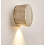 Applique in pietra naturale – materiale naturale elegante e luce calda | Illuminazione interna stilosa