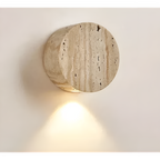 Applique in pietra naturale – materiale naturale elegante e luce calda | Illuminazione interna stilosa