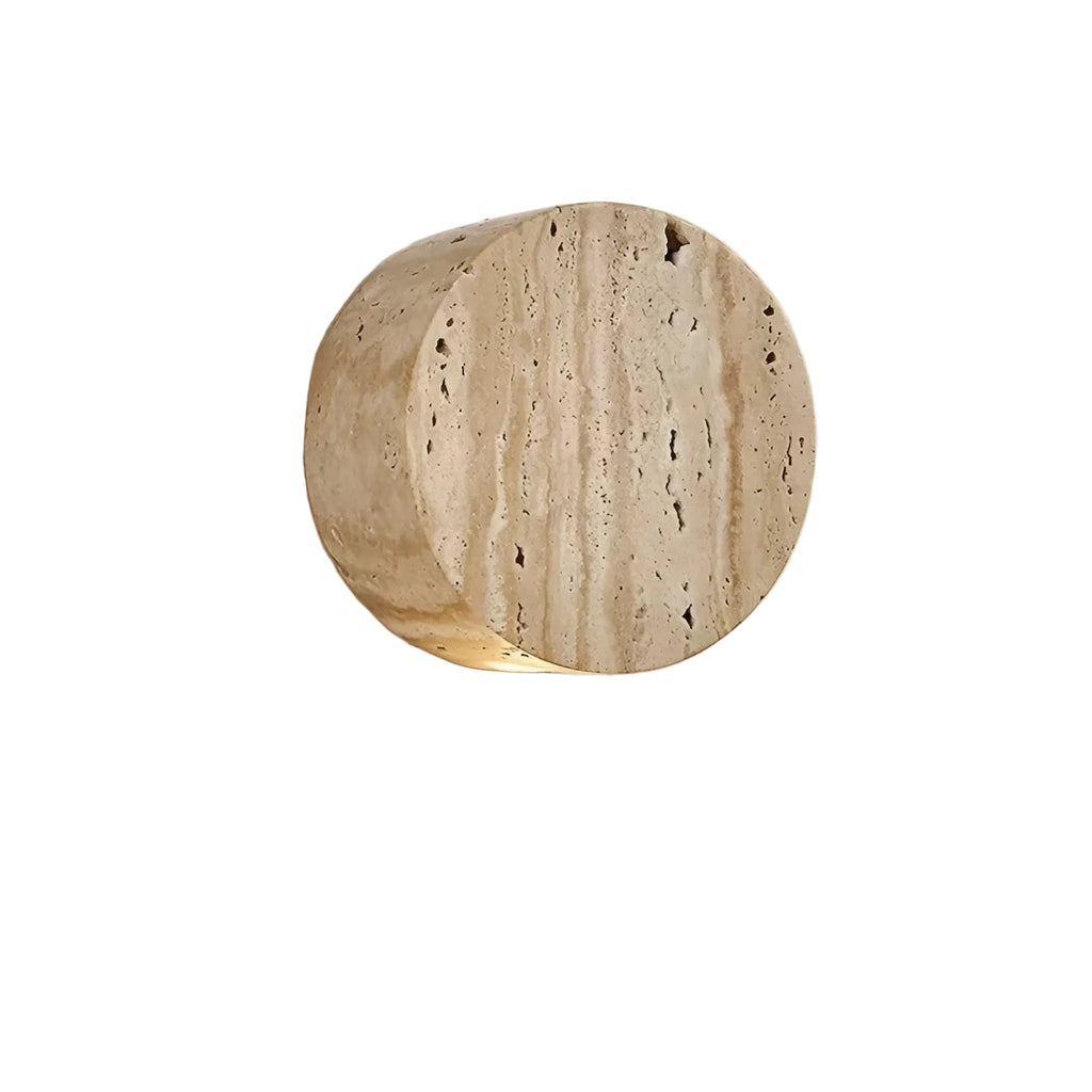Applique in pietra naturale – materiale naturale elegante e luce calda | Illuminazione interna stilosa