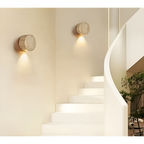 Applique in pietra naturale – materiale naturale elegante e luce calda | Illuminazione interna stilosa