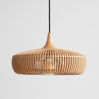 Lampada a Sospensione Japandi Design Naturale per Interni