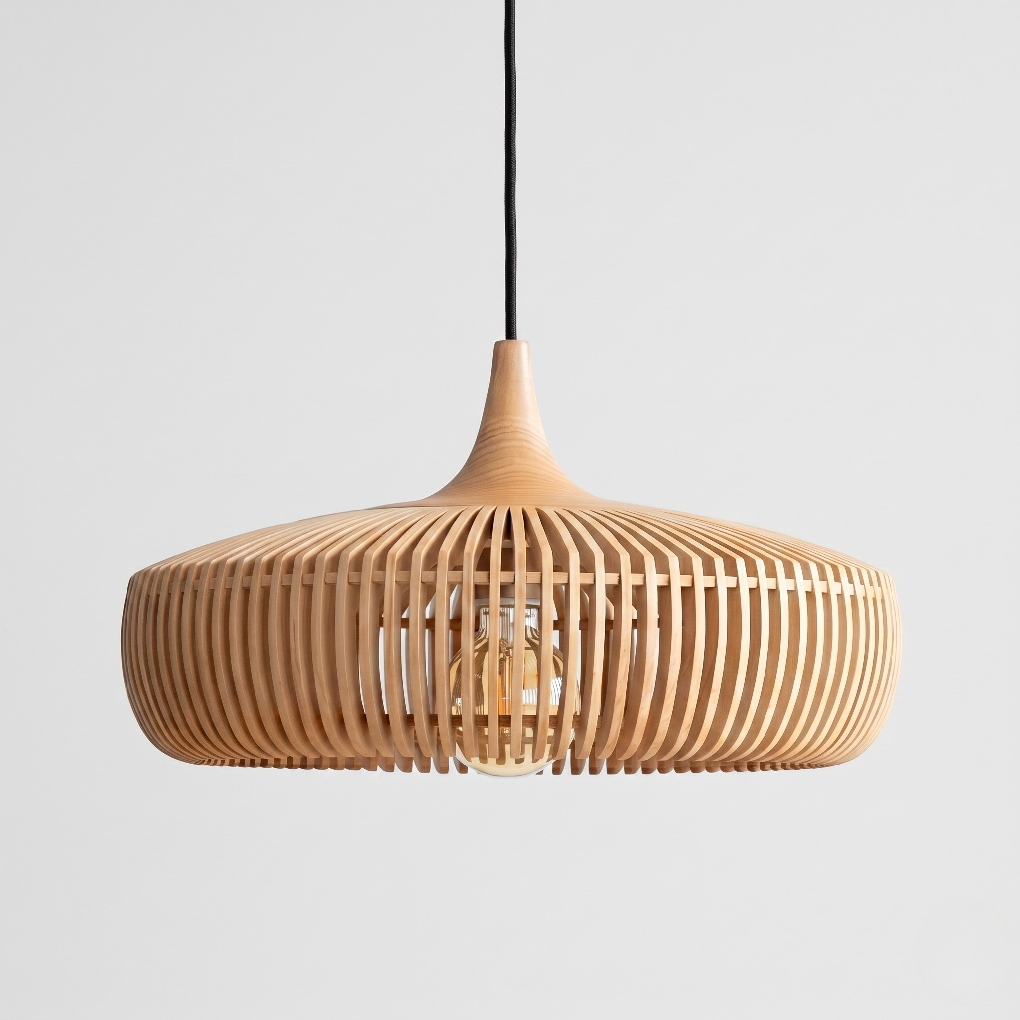 Lampada a Sospensione Japandi Design Naturale per Interni