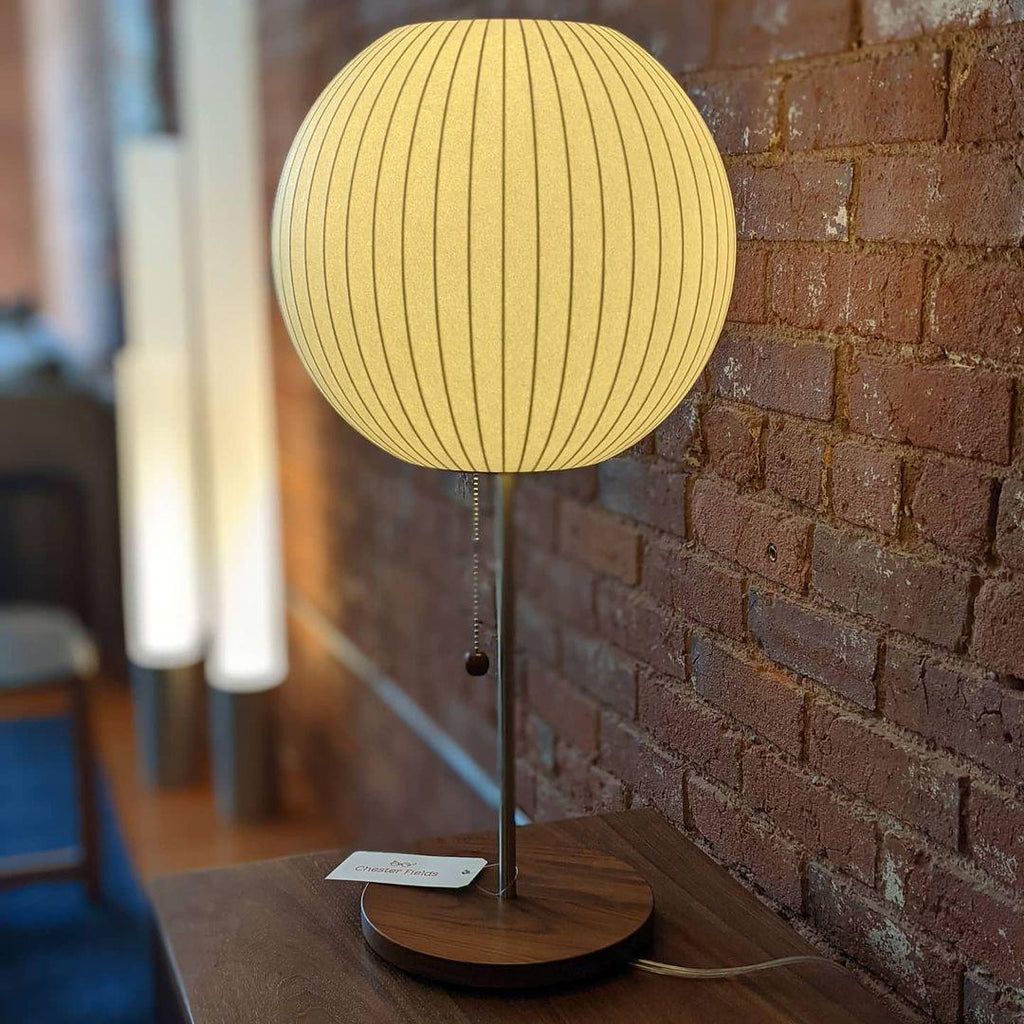 Lampada da Tavolo Bubble in Seta Finta