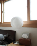 Lampada da Tavolo Bubble in Seta Finta