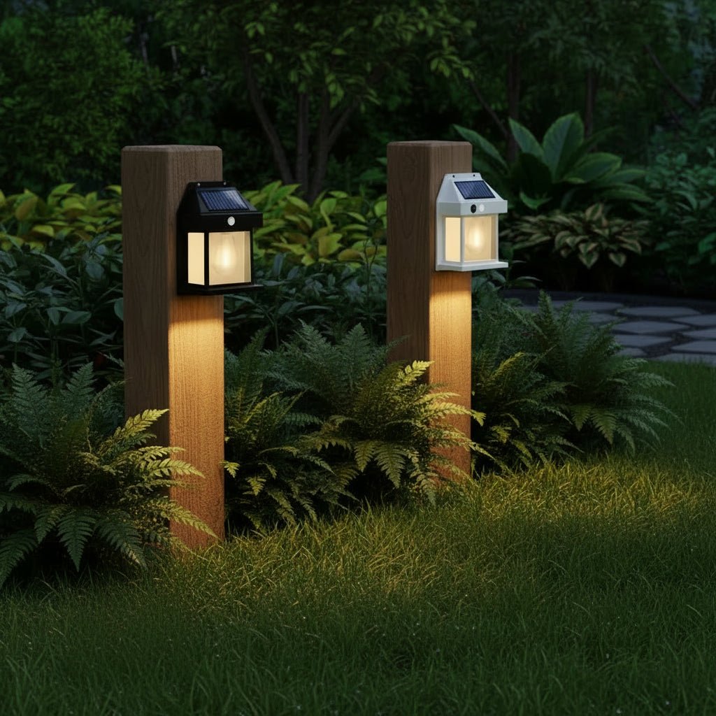 NIGHTWATCH – Lampione Solare LED con Sensore di Movimento e Protezione per Tutte le Condizioni Meteorologiche