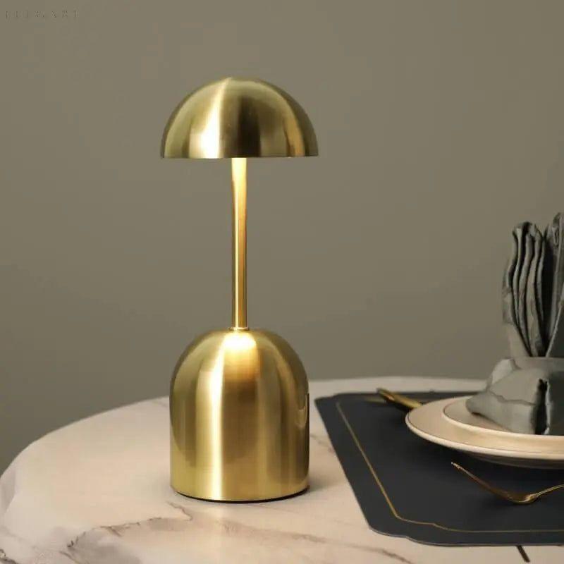 Nina | Lampada da tavolo LED senza fili con boccioli di fiori | Lampada a fungo
