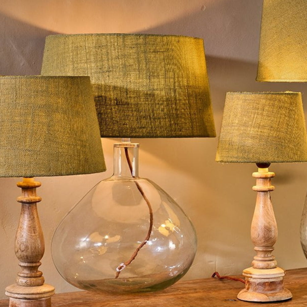 Lampadario in Juta Nkuku Dia Naturale Grande 40,5 cm