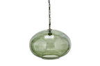 Nkuku Otoro Pendant in Vetro Riciclato Verde Grande Rotondo