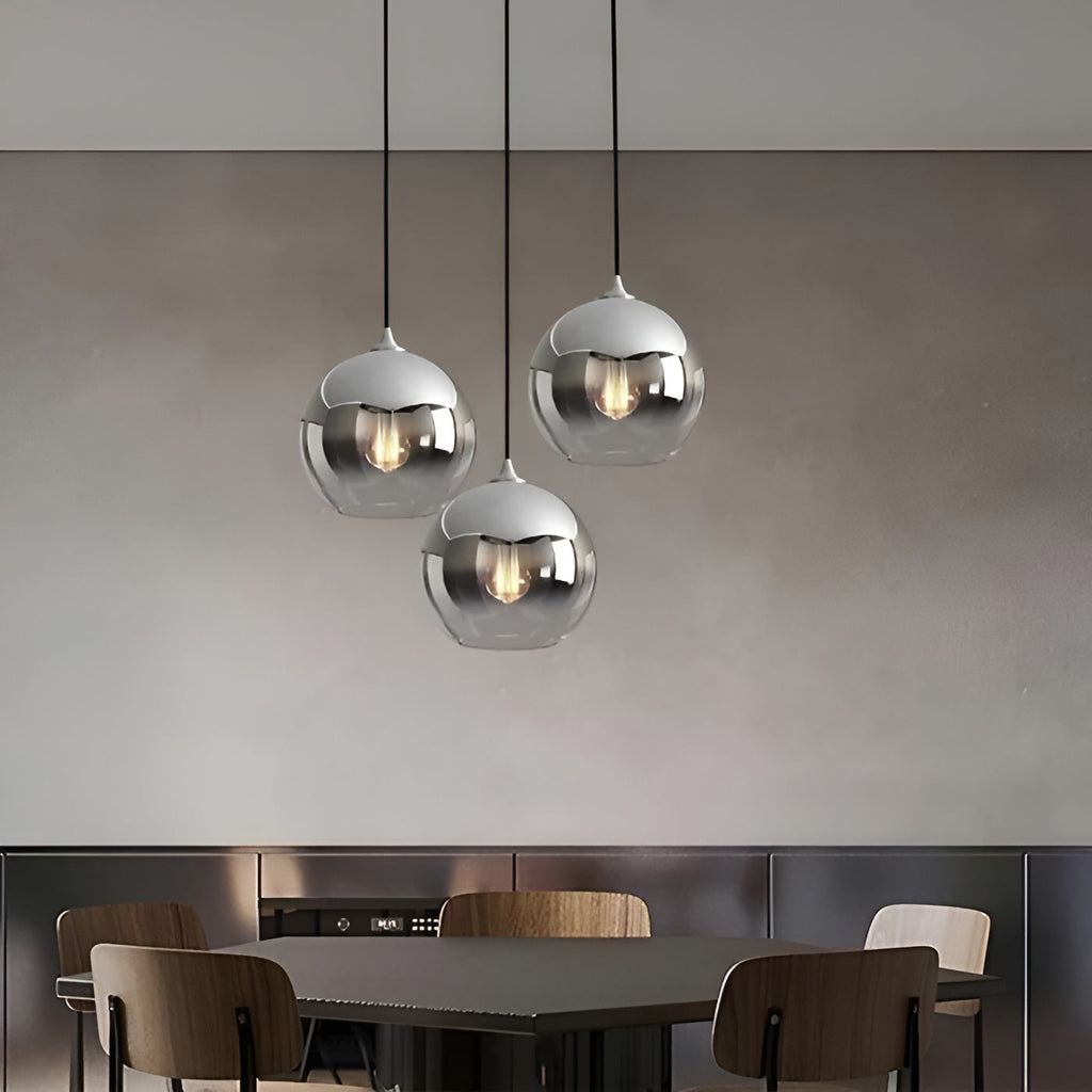 Lampada a sospensione in vetro industriale con LED – Moderna e decorativa | Ideale per cucine, sale da pranzo e bar