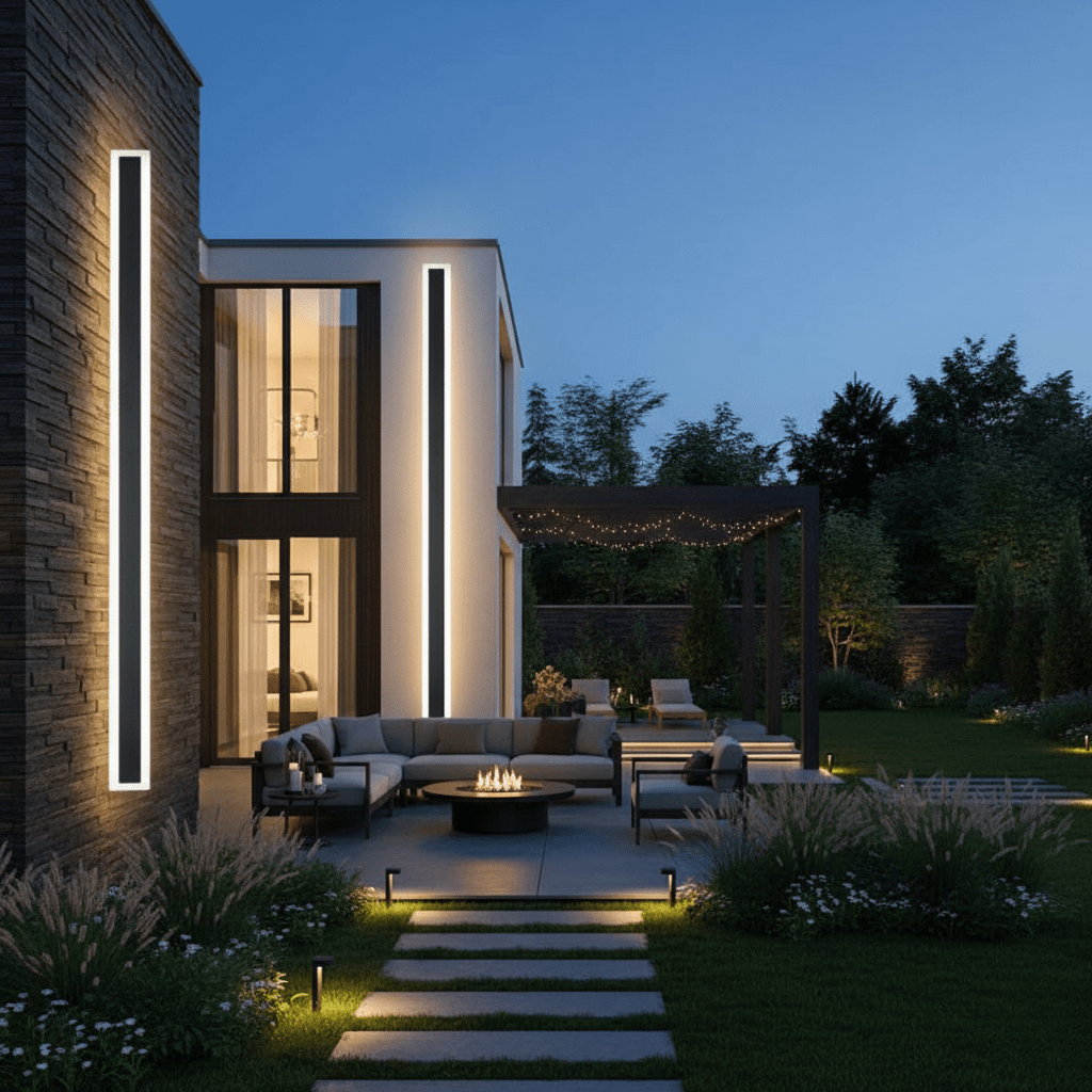 NOCTARA – Elegante Lampada da Parete Moderna per Esterni per Giardino e Balcone