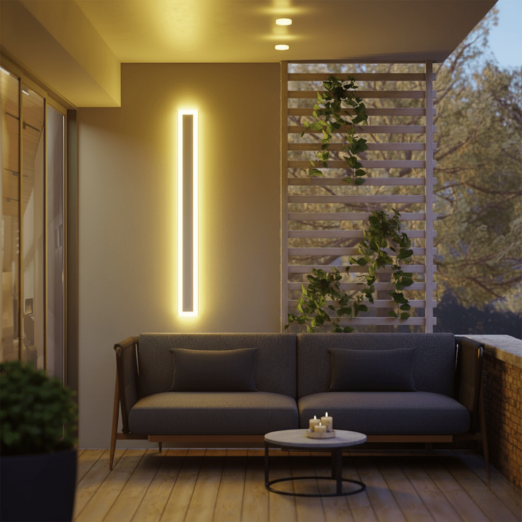 NOCTARA – Elegante Lampada da Parete Moderna per Esterni per Giardino e Balcone