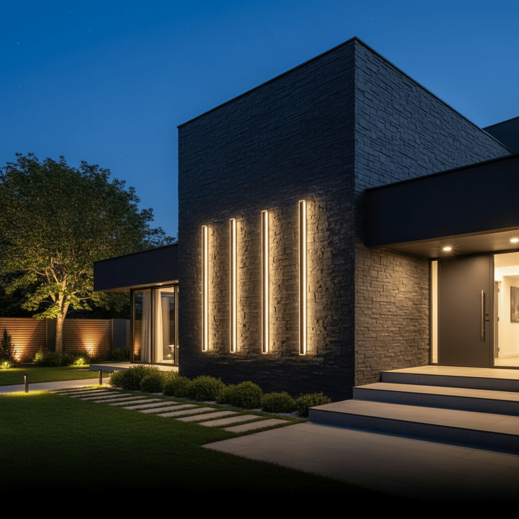 NOCTARA – Elegante Lampada da Parete Moderna per Esterni per Giardino e Balcone