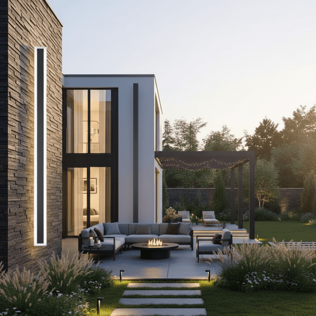 NOCTARA – Elegante Lampada da Parete Moderna per Esterni per Giardino e Balcone