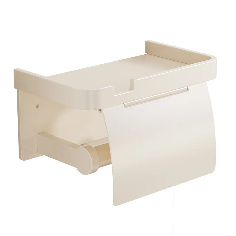 Scaffale per Scatola di Carta Igienica da Bagno da Muro Non Perforato