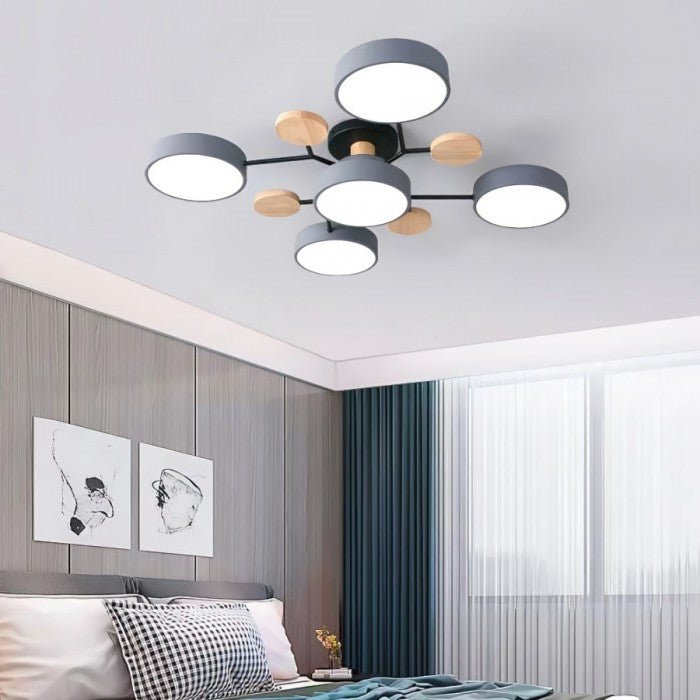 Lampada da soffitto LED scandinava | Design luminoso moderno ramificato