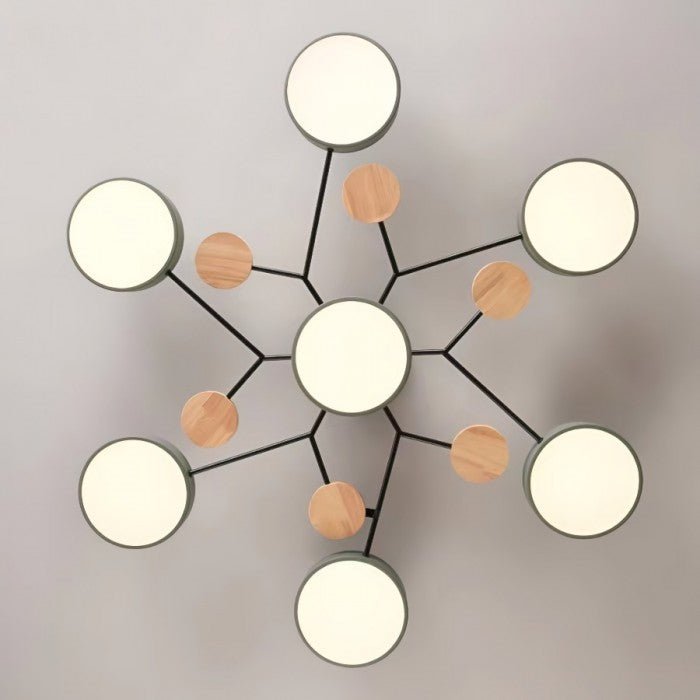 Lampada da soffitto LED scandinava | Design luminoso moderno ramificato