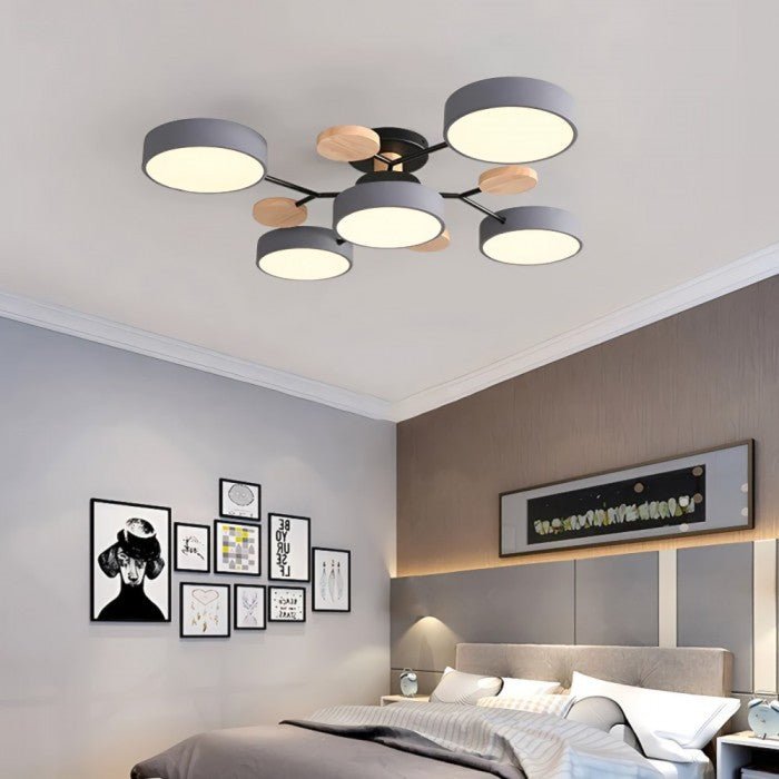 Lampada da soffitto LED scandinava | Design luminoso moderno ramificato
