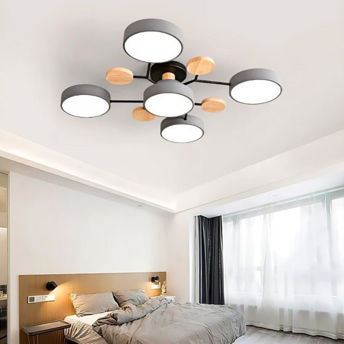 Lampada da soffitto LED scandinava | Design luminoso moderno ramificato