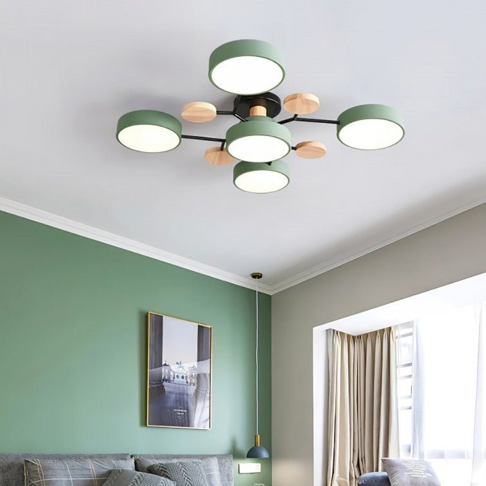 Lampada da soffitto LED scandinava | Design luminoso moderno ramificato