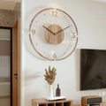 NORDORA – Orologio da Parete Scandinavo Silenzioso in Legno Naturale