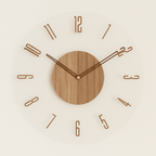 NORDORA – Orologio da Parete Scandinavo Silenzioso in Legno Naturale