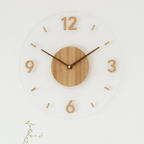 NORDORA – Orologio da Parete Scandinavo Silenzioso in Legno Naturale