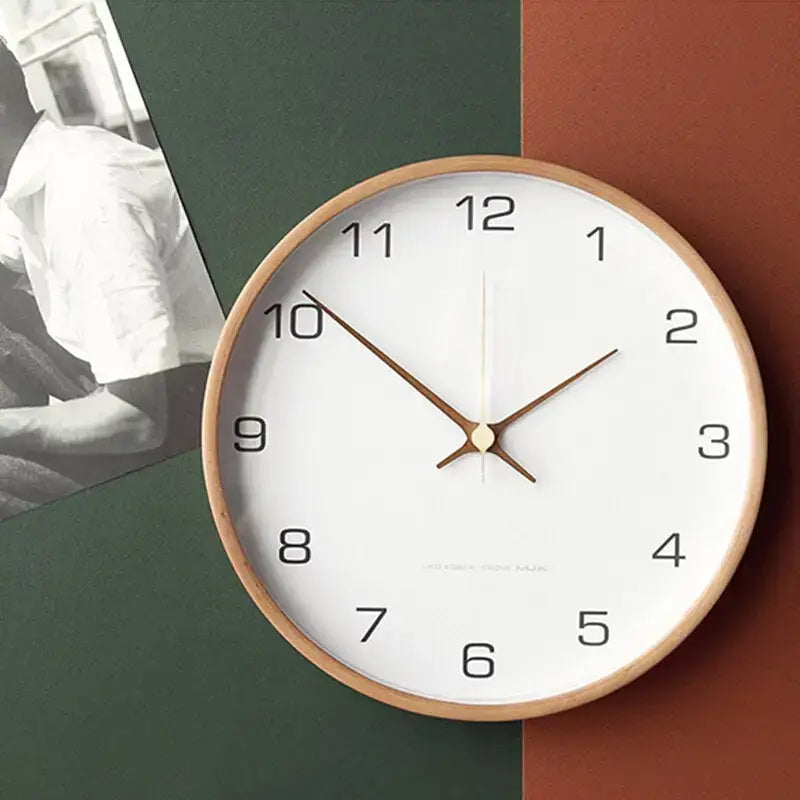 Orologio da Parete Moderno in Legno Scandinavo