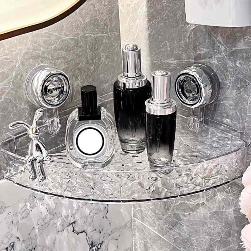 NordicGrip Mensola da Parete – Organizer da Montare con Ventose, Senza Fori per Bagno, Cucina e Ufficio