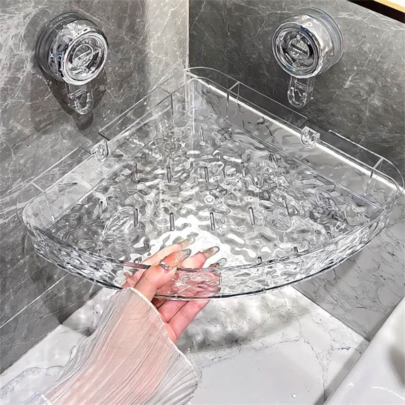 NordicGrip Mensola da Parete – Organizer da Montare con Ventose, Senza Fori per Bagno, Cucina e Ufficio