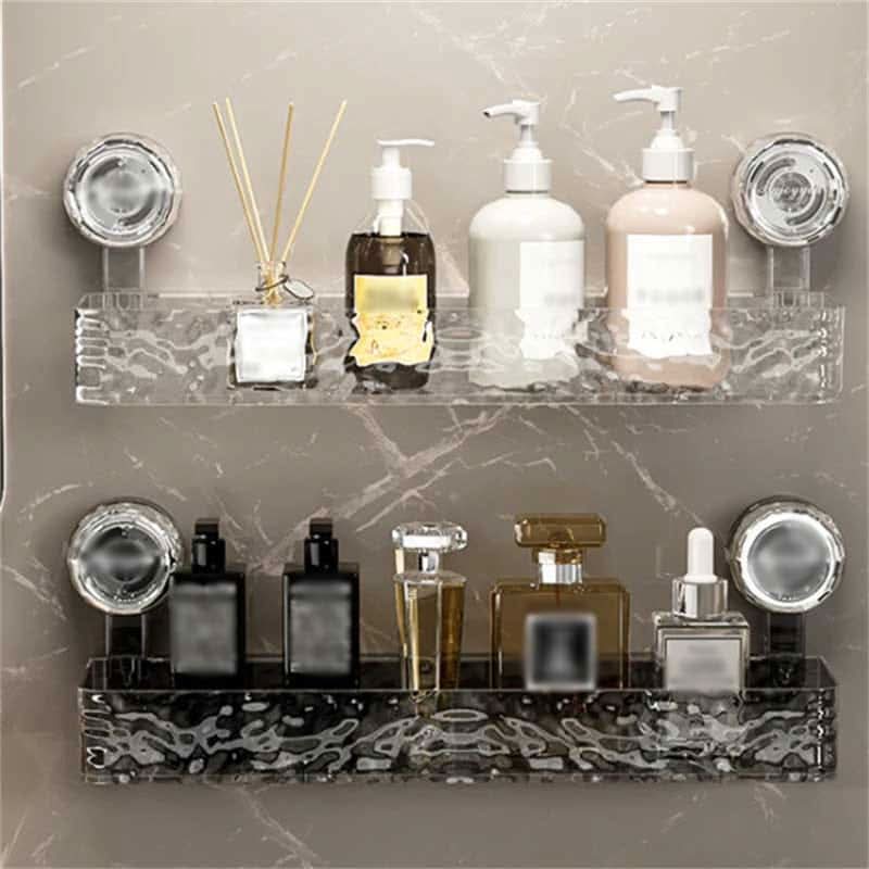 NordicGrip Mensola da Parete – Organizer da Montare con Ventose, Senza Fori per Bagno, Cucina e Ufficio