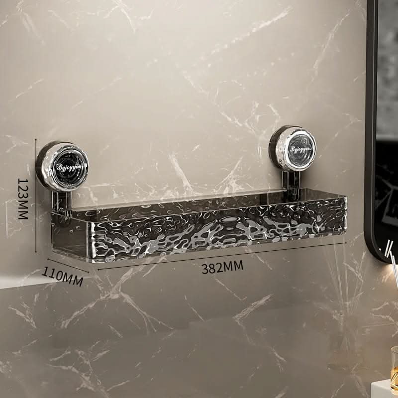 NordicGrip Mensola da Parete – Organizer da Montare con Ventose, Senza Fori per Bagno, Cucina e Ufficio